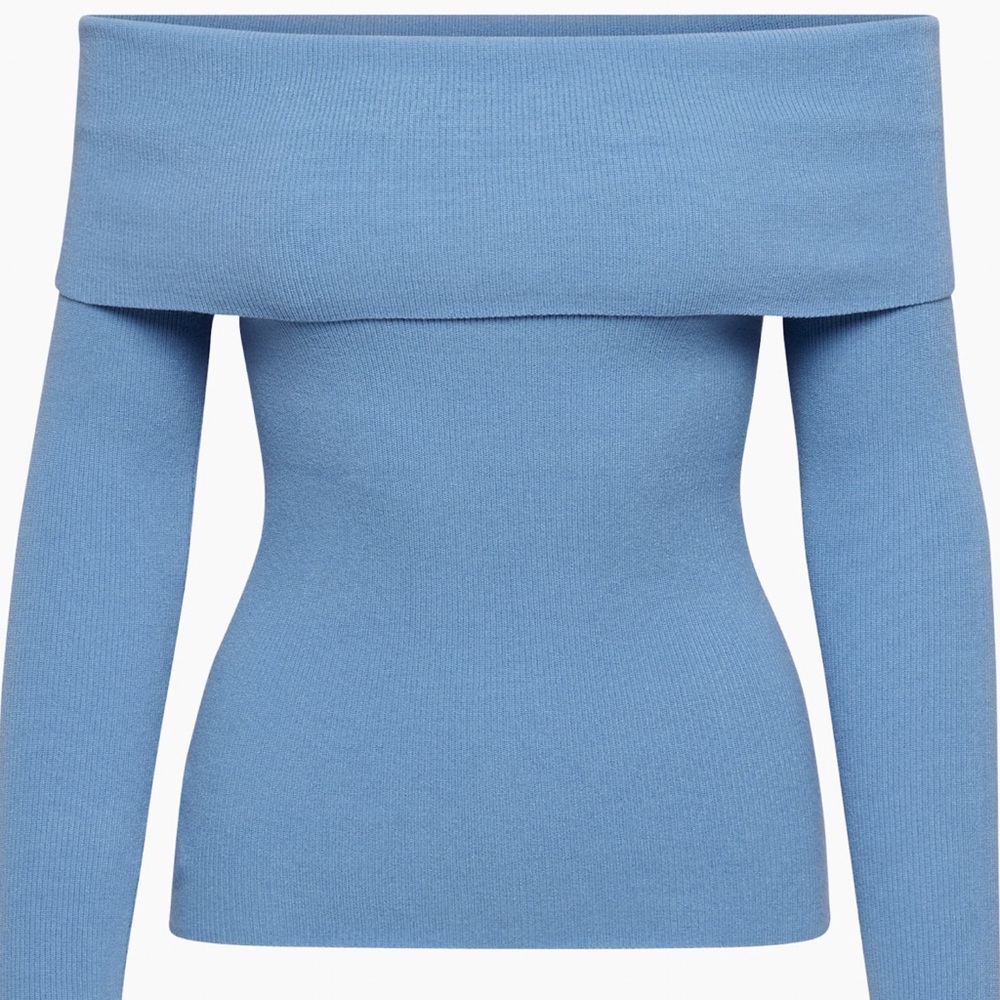ARITZIA | Wilfred Nola Off-Shoulder Sky Blue Sweater